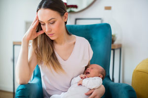 bigstock Stressed Mother Holding Crying SM